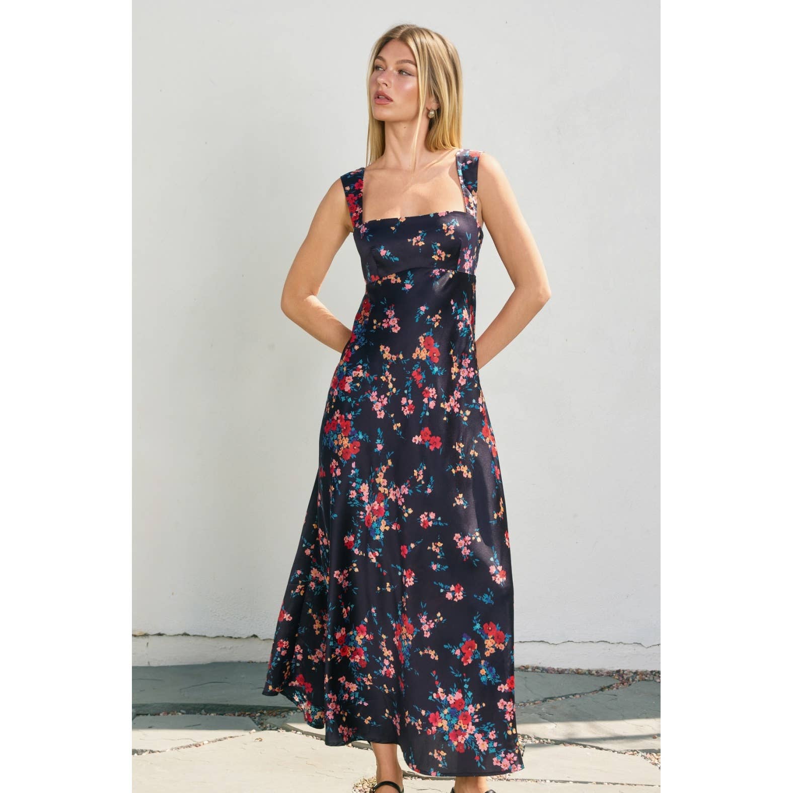 In A Mood Empire Waist Midi Dress