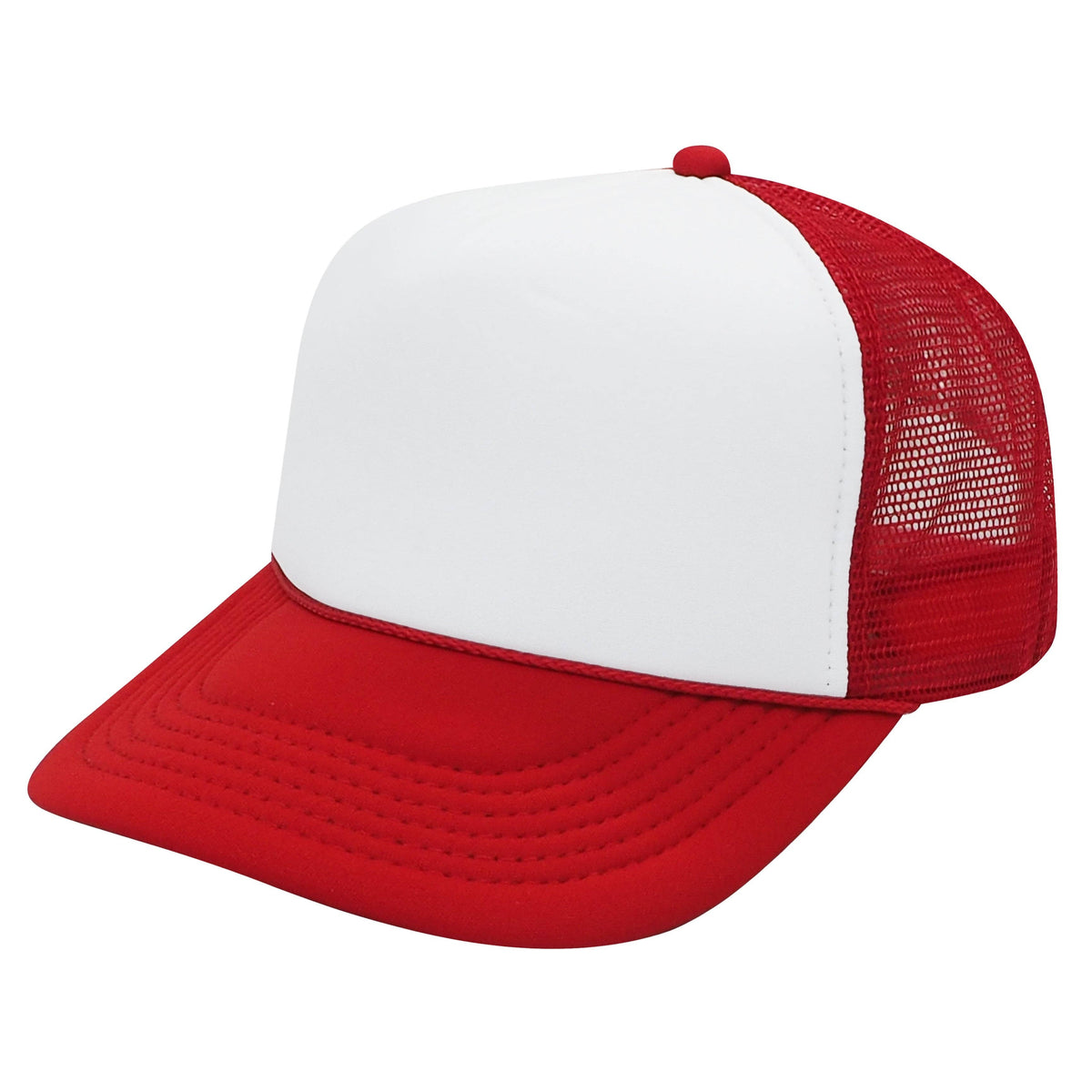 Nissun Foam Trucker Hat, 5 Panel Mesh Cap, Two Tone Colors - SPC