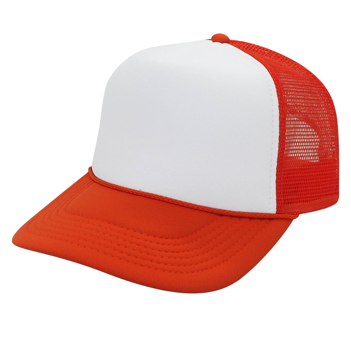 Nissun Foam Trucker Hat, 5 Panel Mesh Cap, Two Tone Colors - SPC