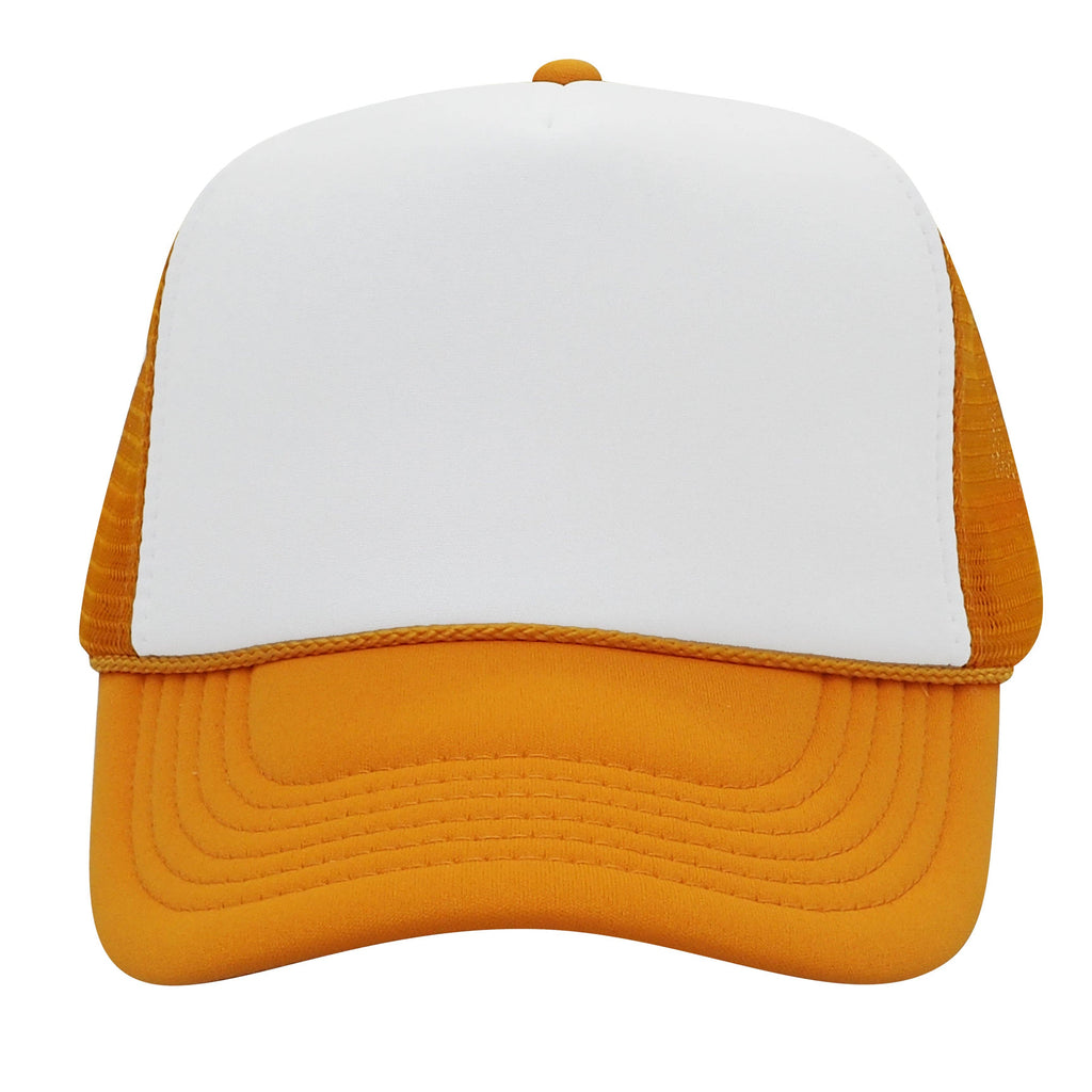Nissun Foam Trucker Hat, 5 Panel Mesh Cap, Two Tone Colors - SPC