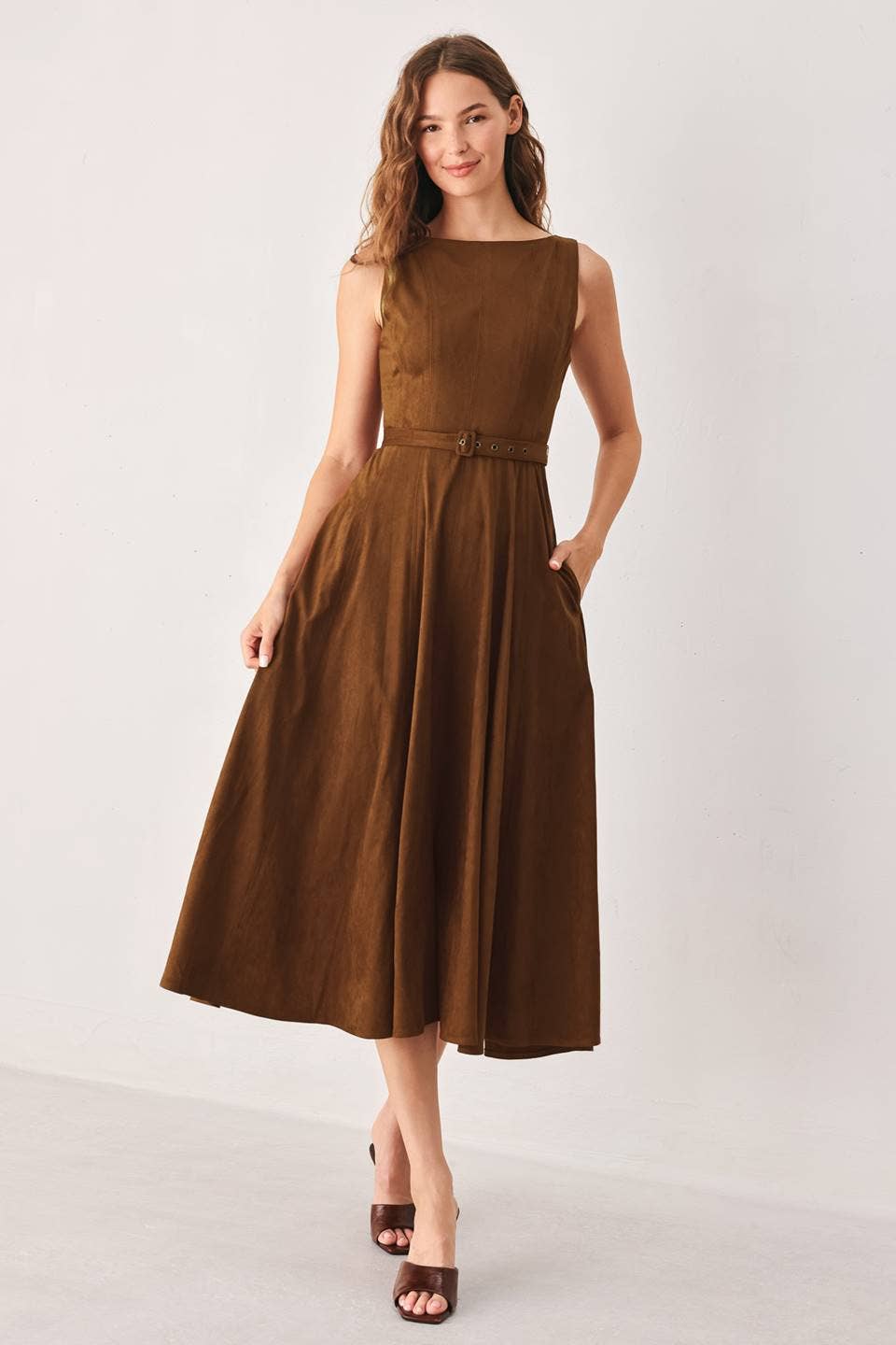 Stepping Into Fall Midi Dress