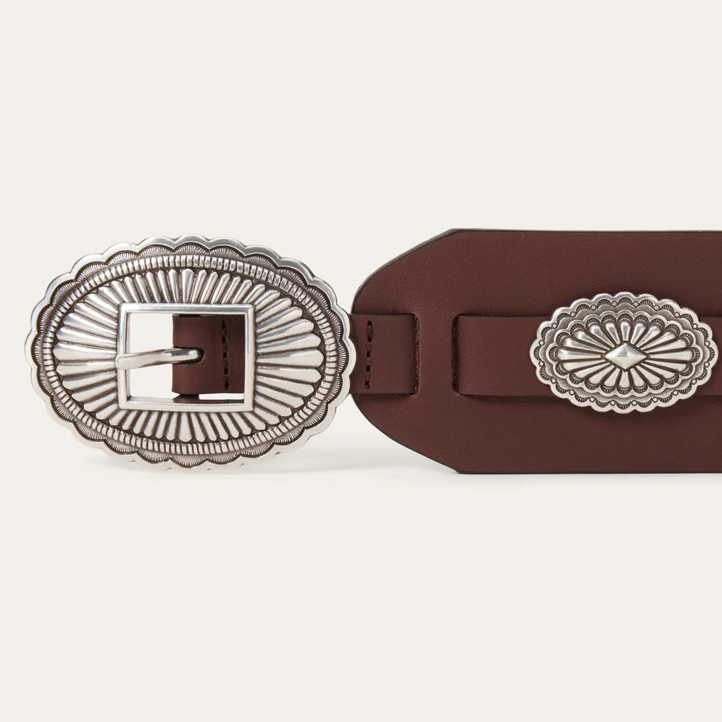STETSON SOUTHWESTERN CONCHO WIDE BELT