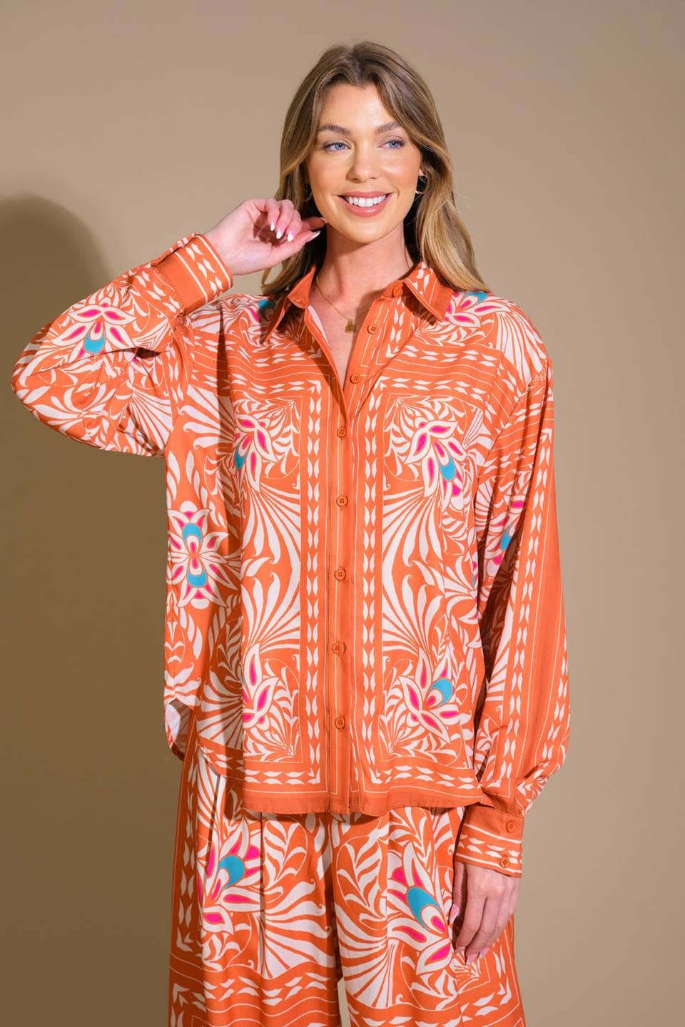 Orange Bliss Long sleeve Top