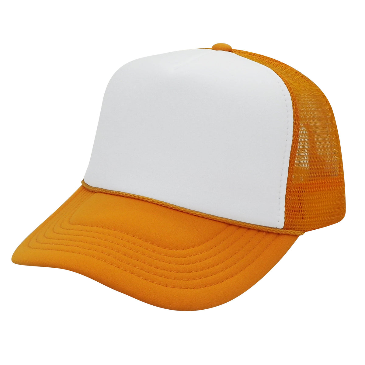 Nissun Foam Trucker Hat, 5 Panel Mesh Cap, Two Tone Colors - SPC