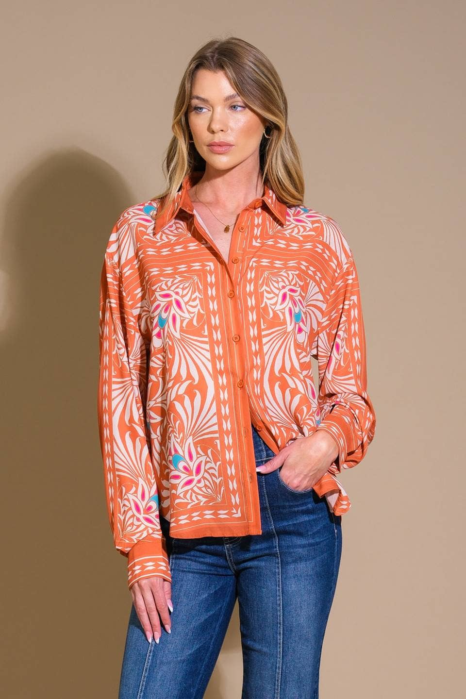 Orange Bliss Long sleeve Top