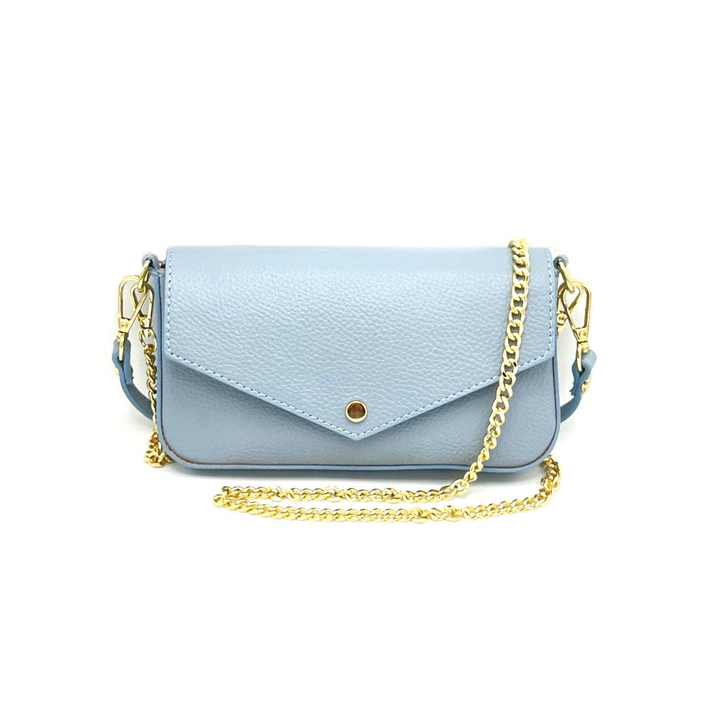 Small genuine leather shoulder bag