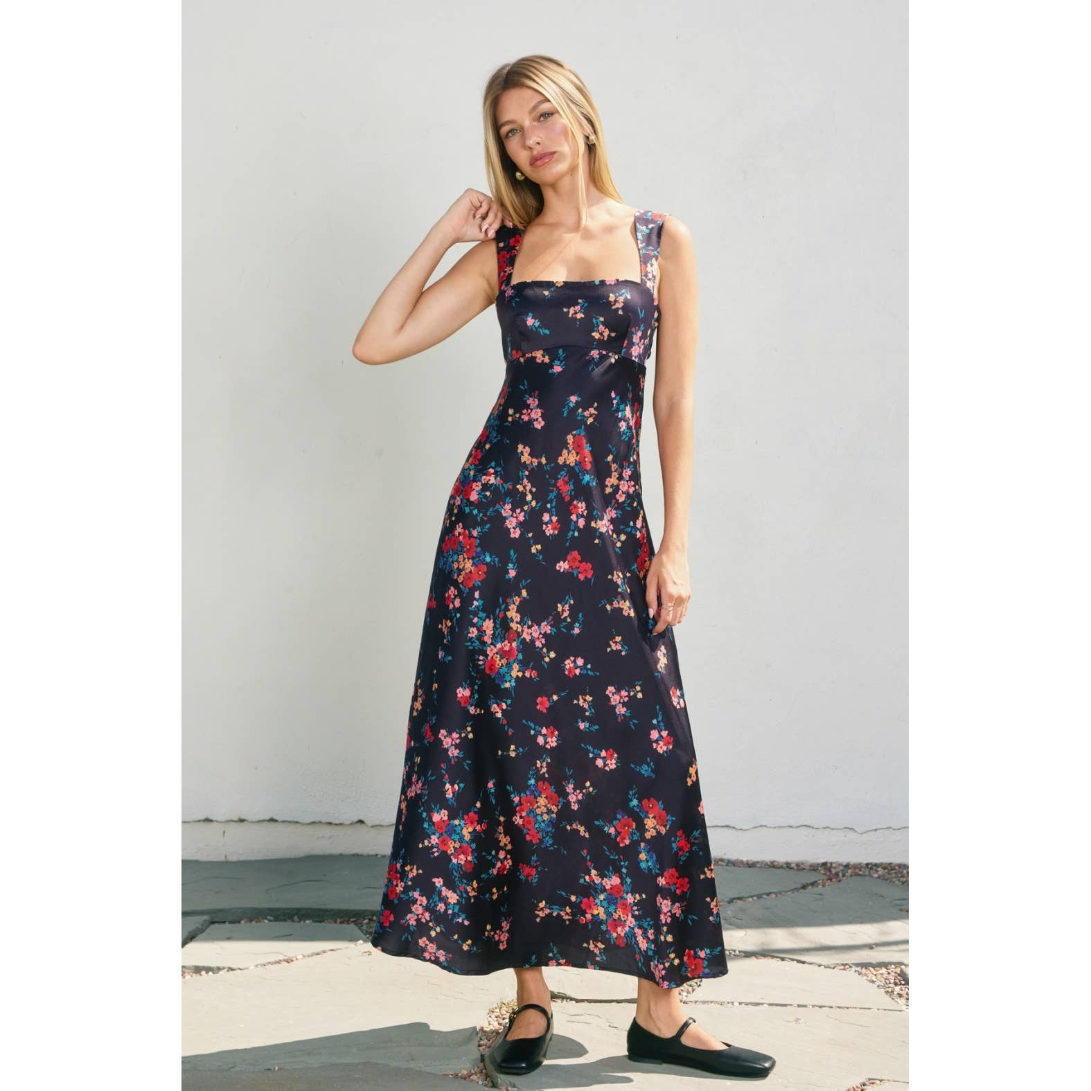In A Mood Empire Waist Midi Dress