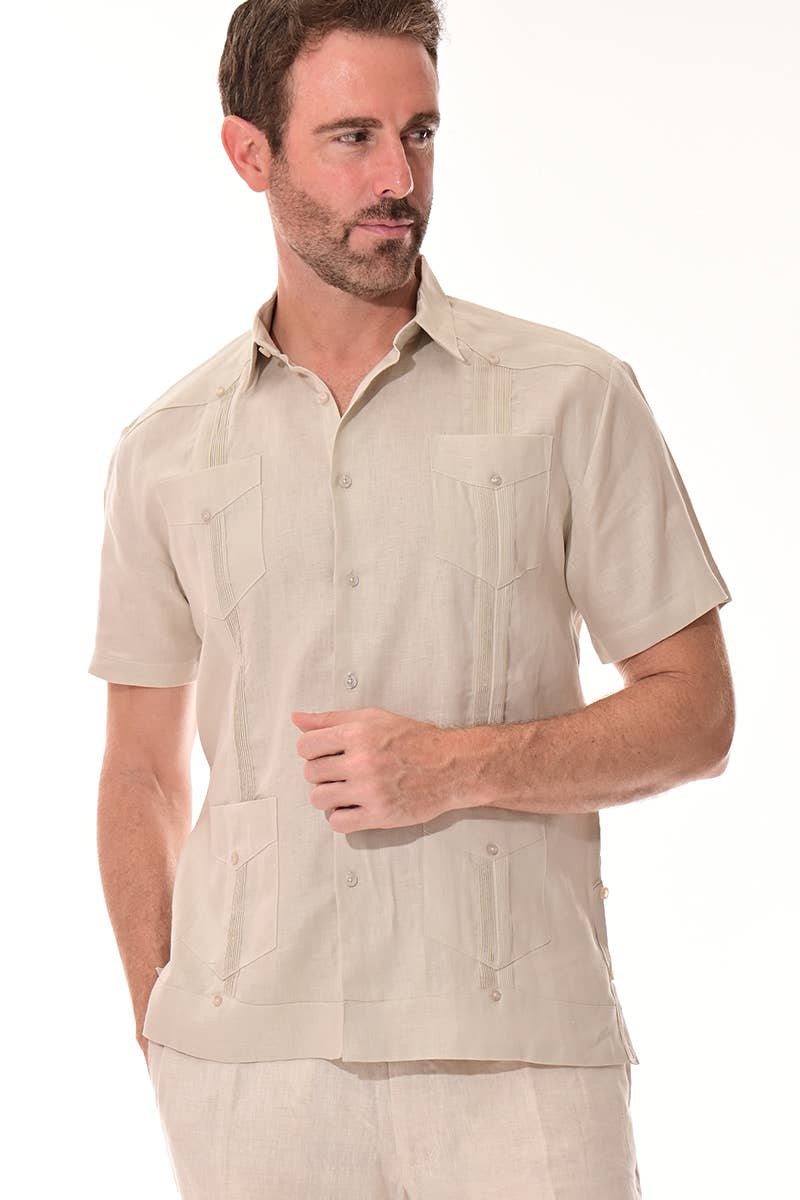 Men's Guayabera Linen Shirt