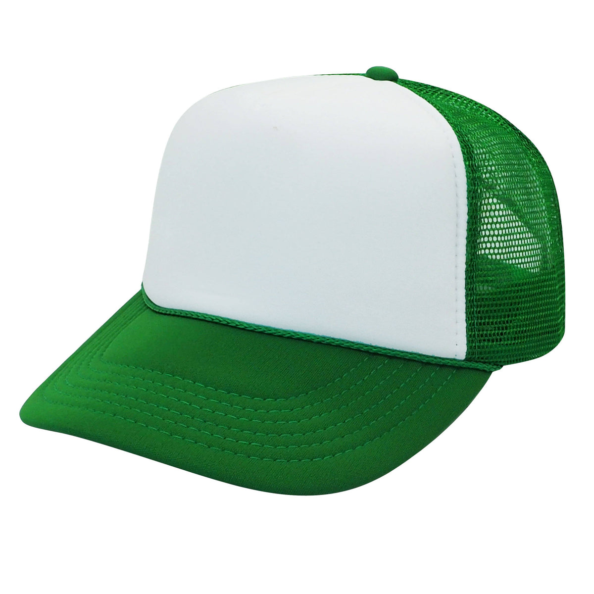 Nissun Foam Trucker Hat, 5 Panel Mesh Cap, Two Tone Colors - SPC