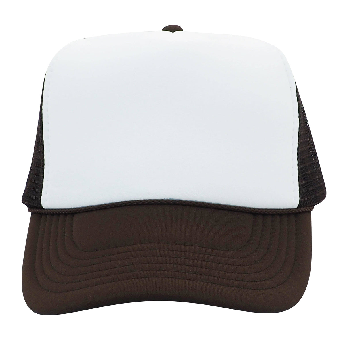 Nissun Foam Trucker Hat, 5 Panel Mesh Cap, Two Tone Colors - SPC