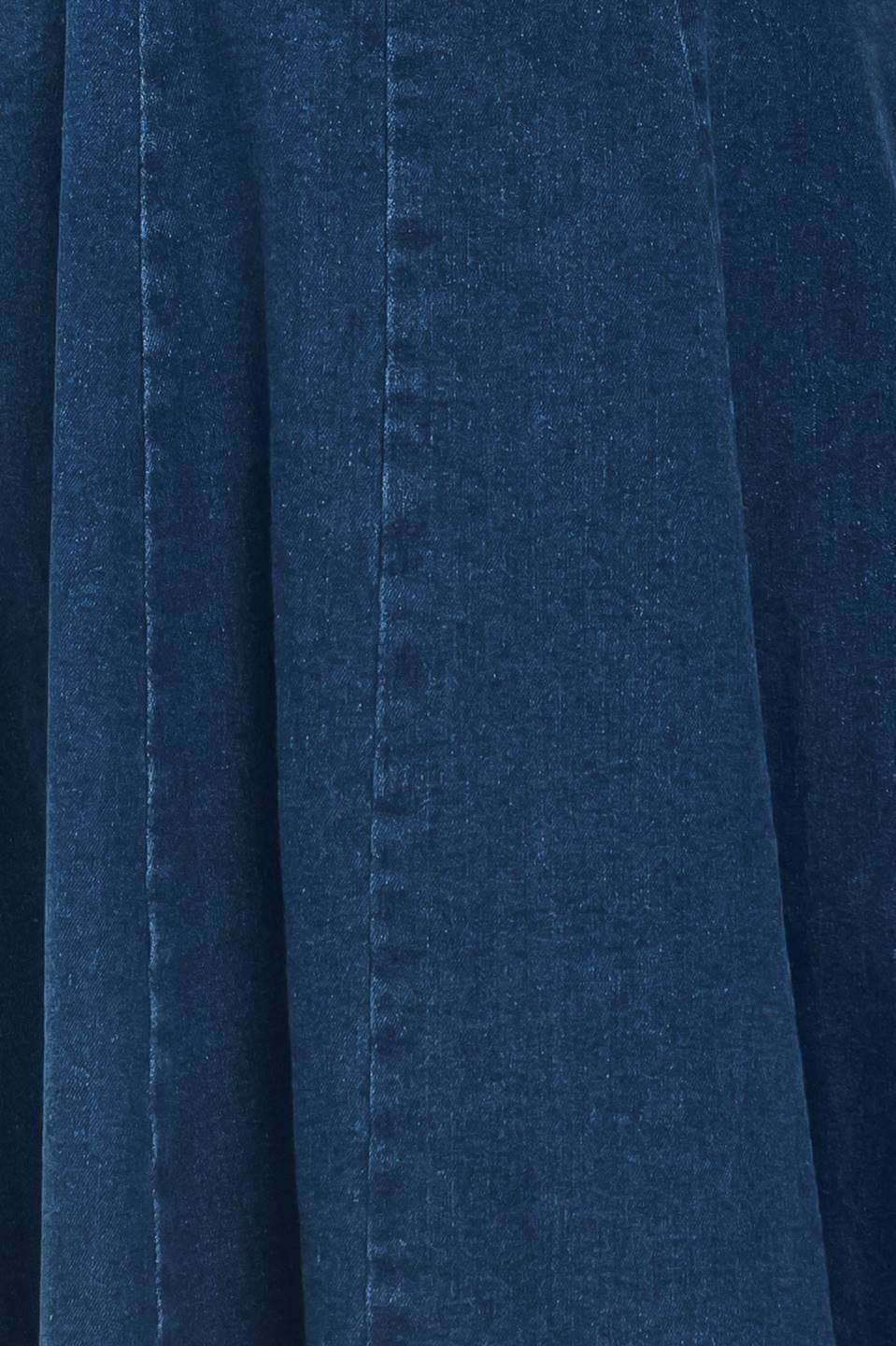 Washed denim midi dress