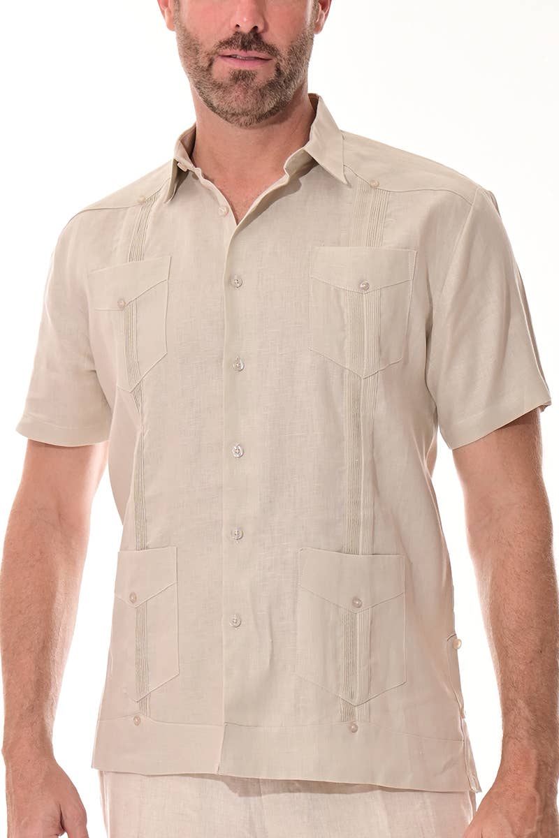 Men's Guayabera Linen Shirt