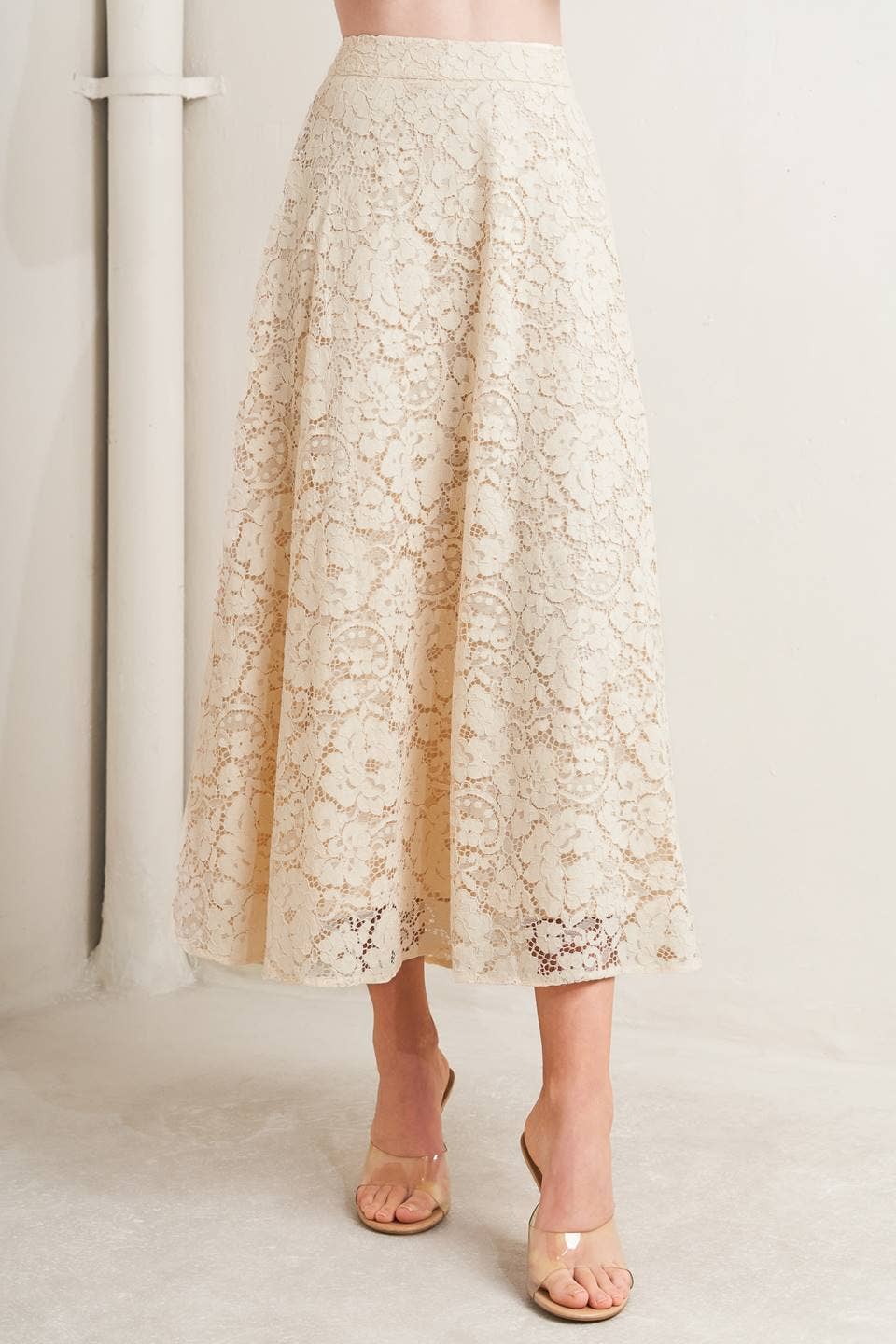 Lace Midi Skirt
