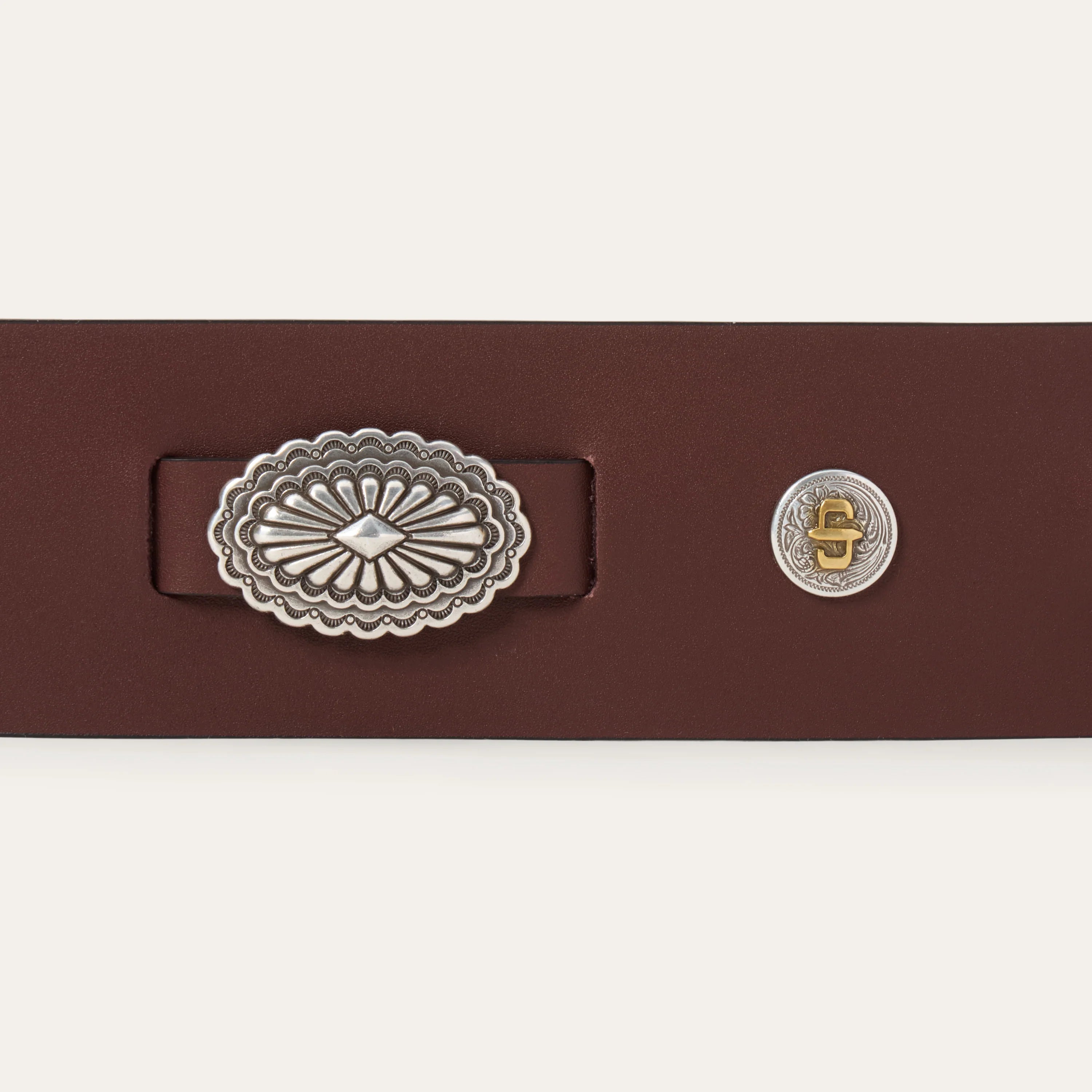 STETSON SOUTHWESTERN CONCHO WIDE BELT