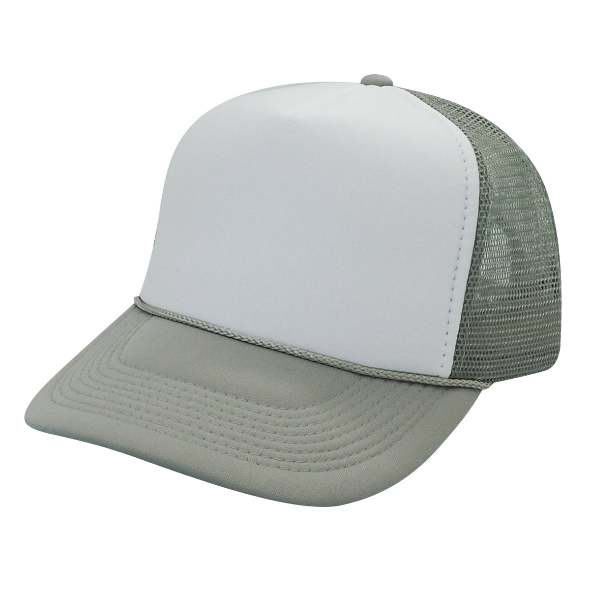 Nissun Foam Trucker Hat, 5 Panel Mesh Cap, Two Tone Colors - SPC