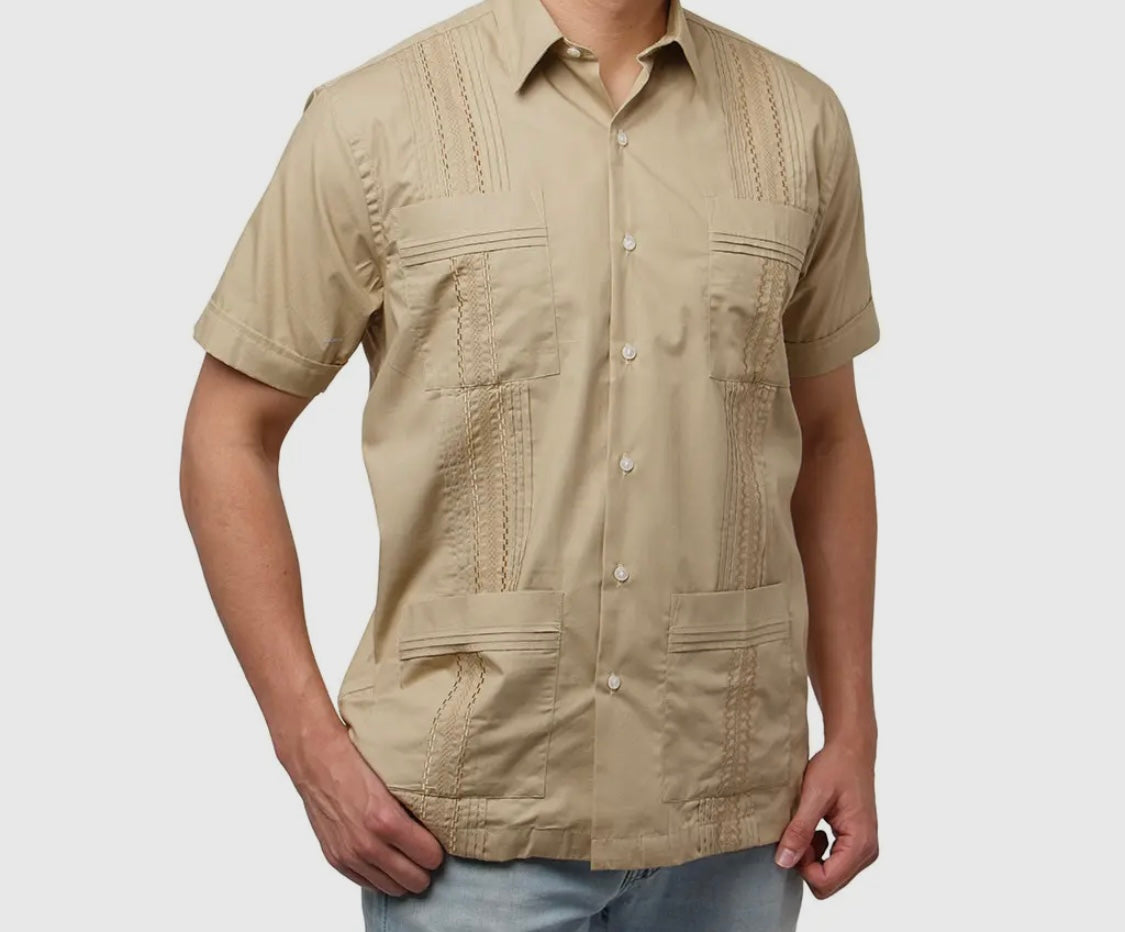 San Cristobal Khaki Guayabera