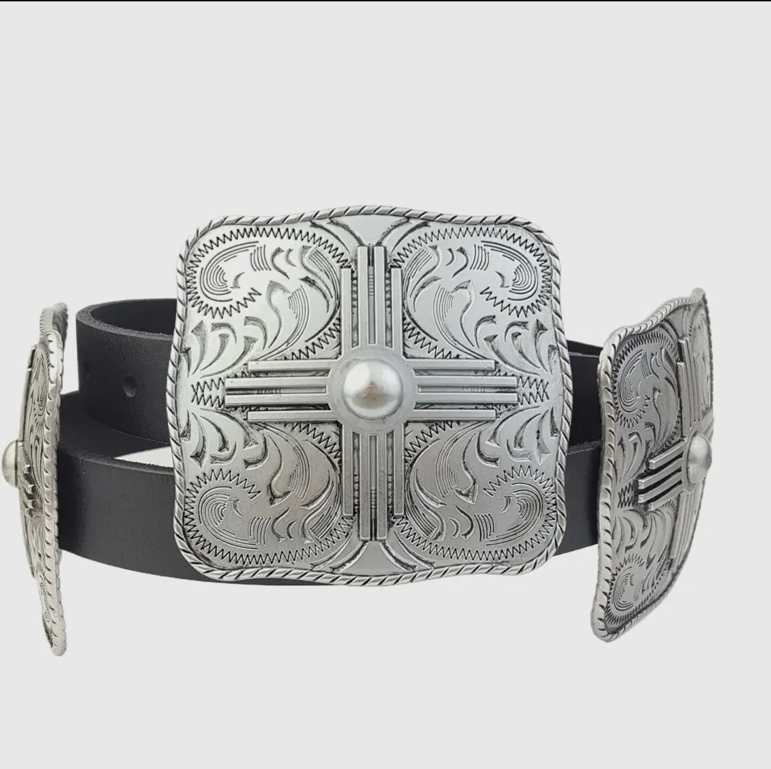 Black Buckle Western Belt