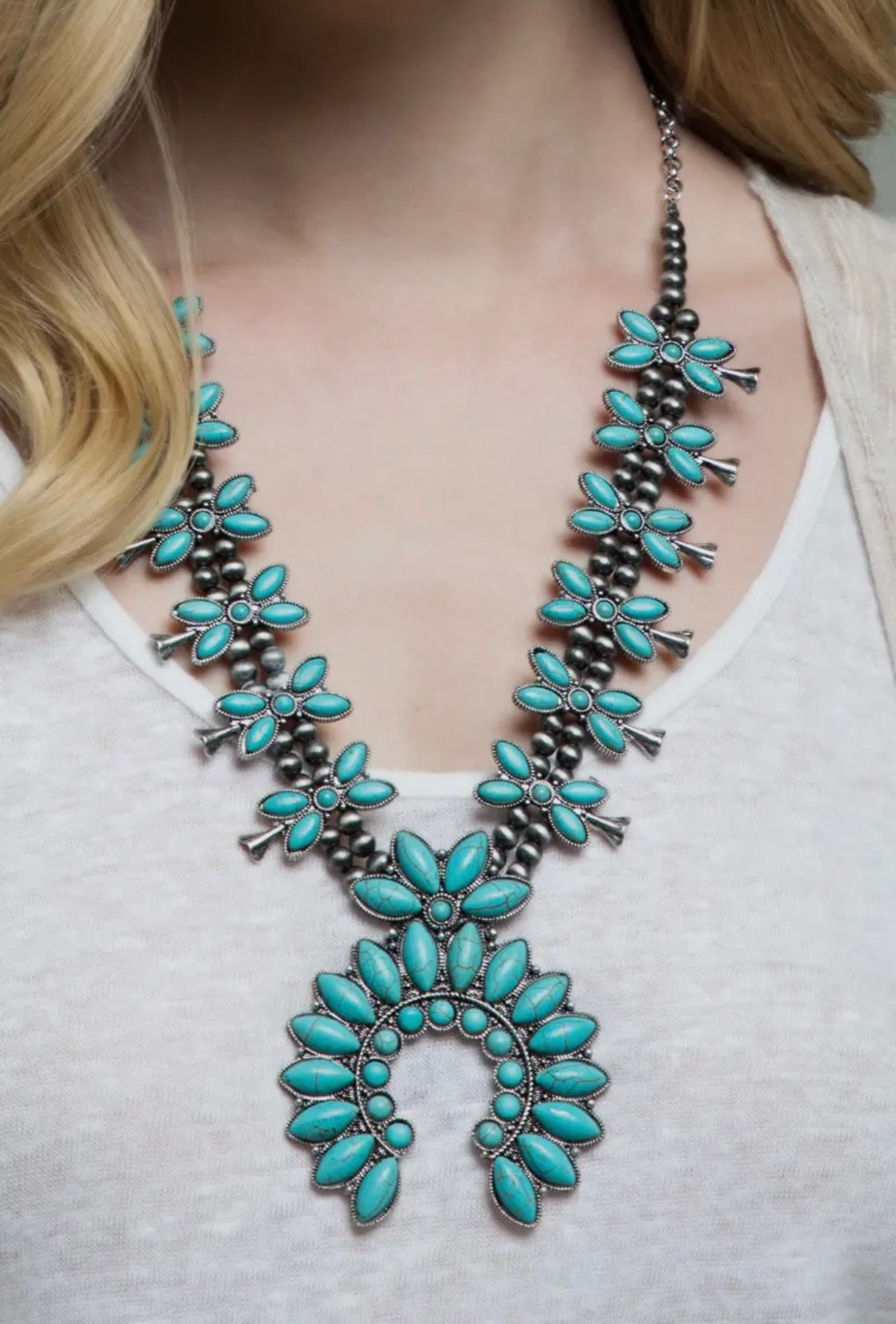 Turquoise Blossom Necklace