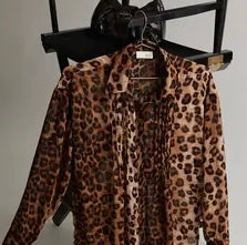 Animal print blouse