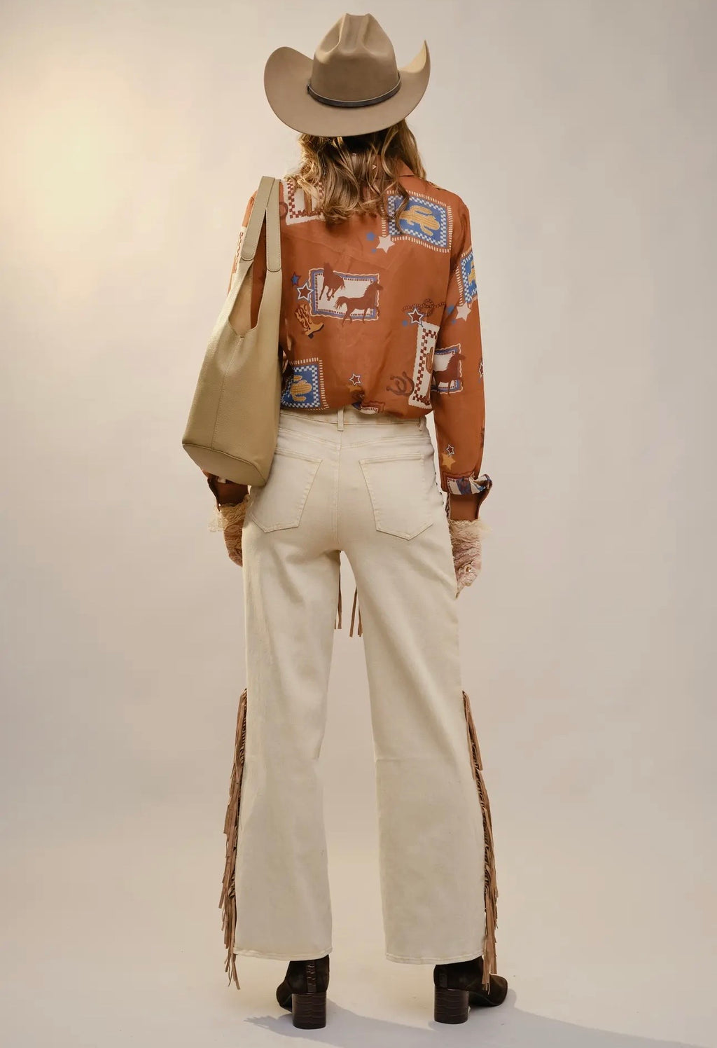 Western Print Blouse