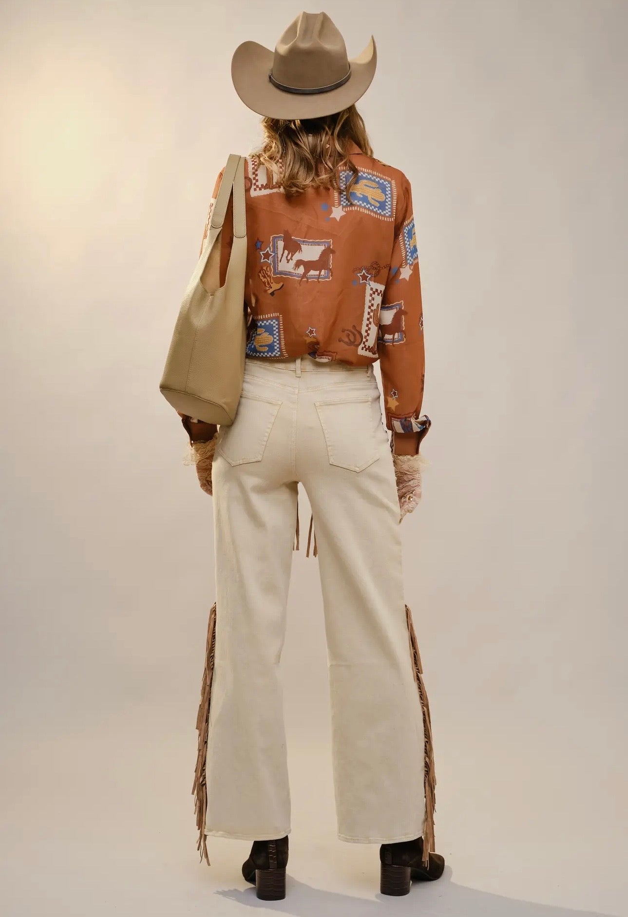 Western Print Blouse