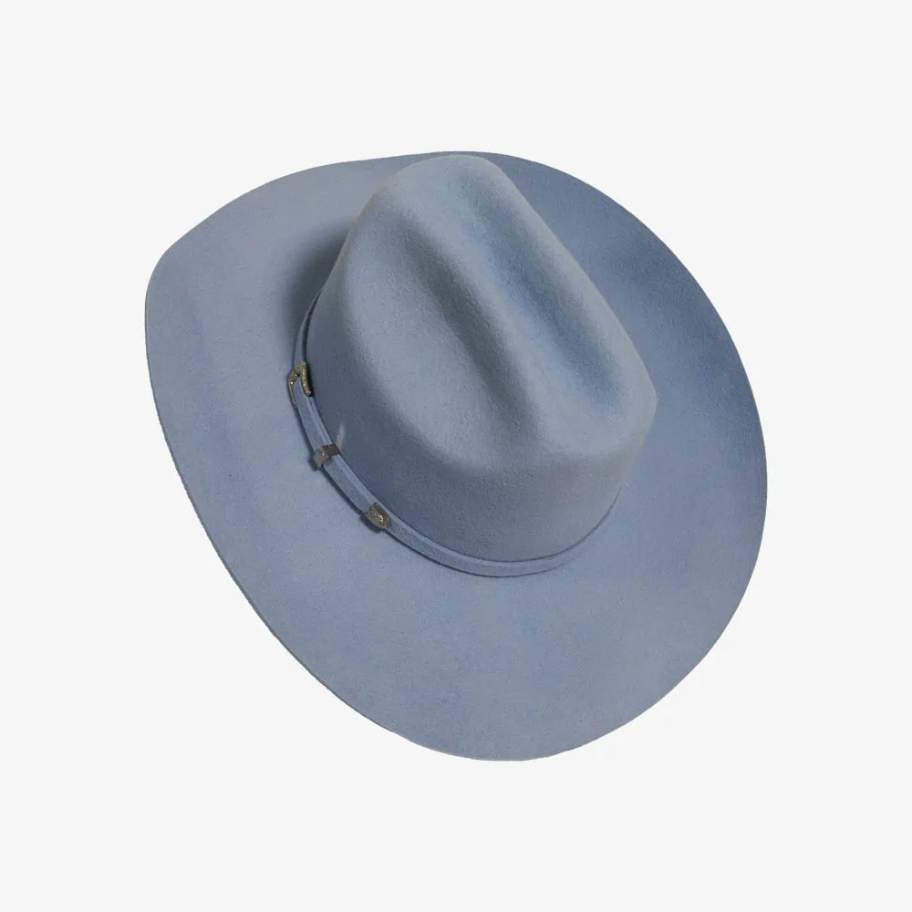 Baby Blue Cattleman Cowboy Hat