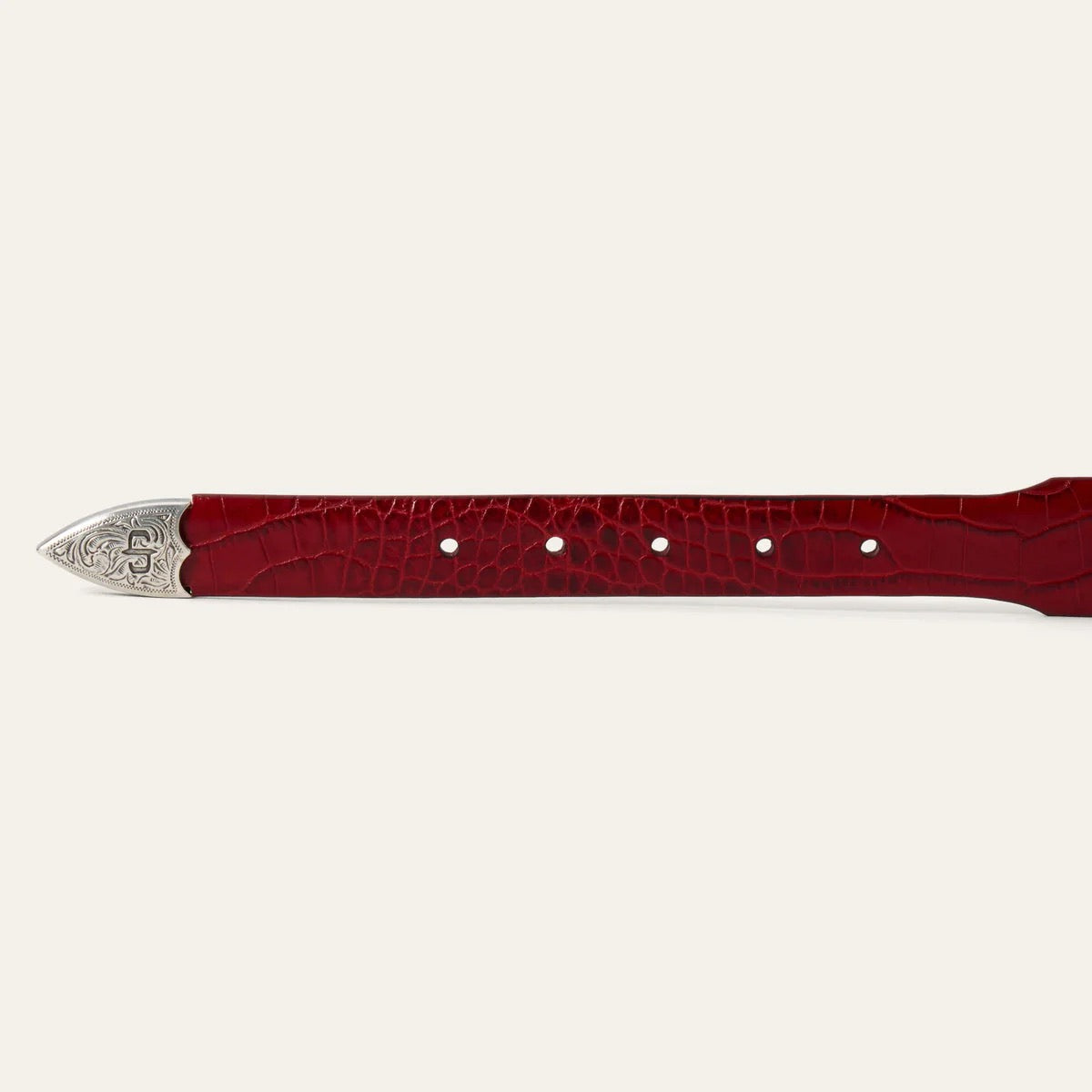 Red Leather Stetson Belt