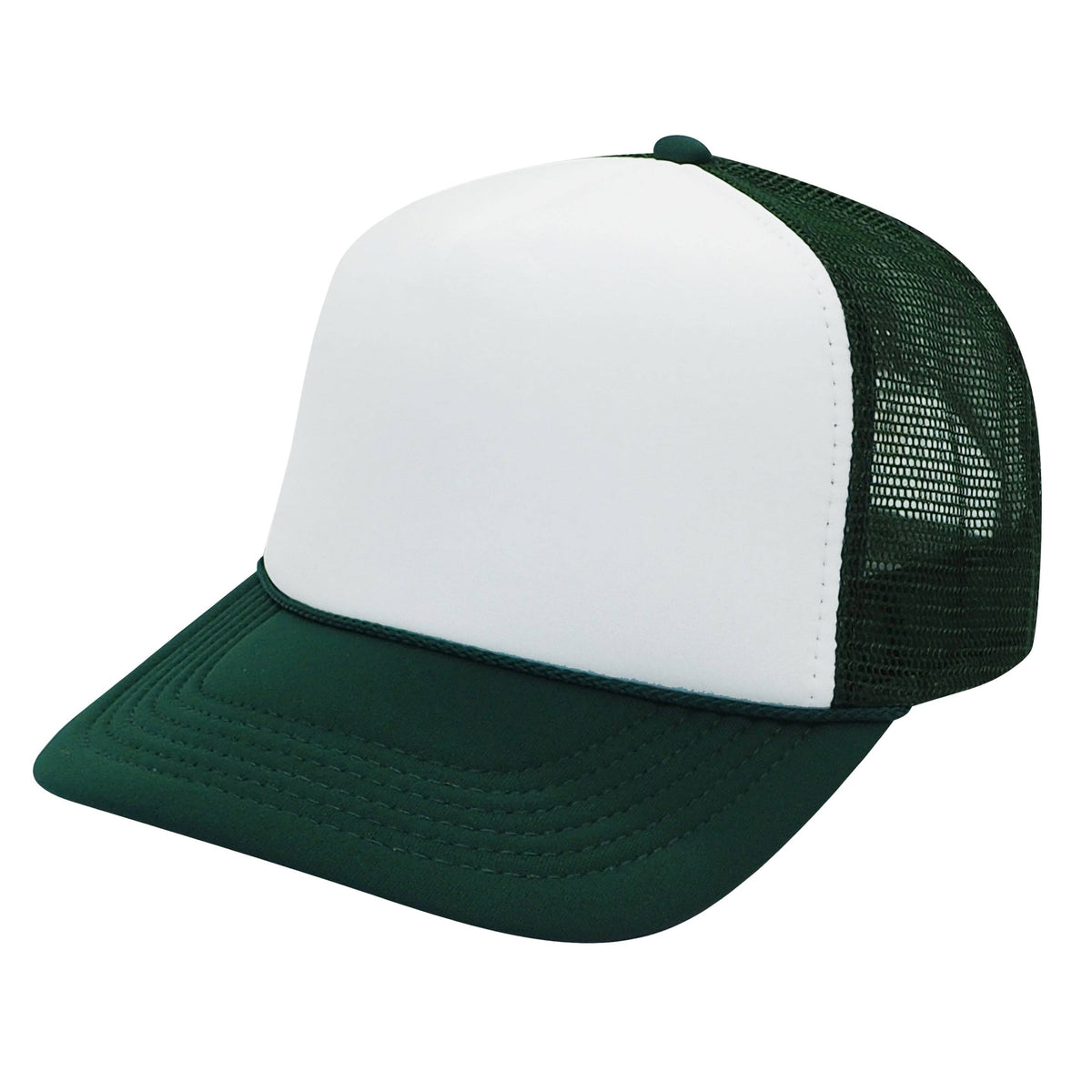 Nissun Foam Trucker Hat, 5 Panel Mesh Cap, Two Tone Colors - SPC
