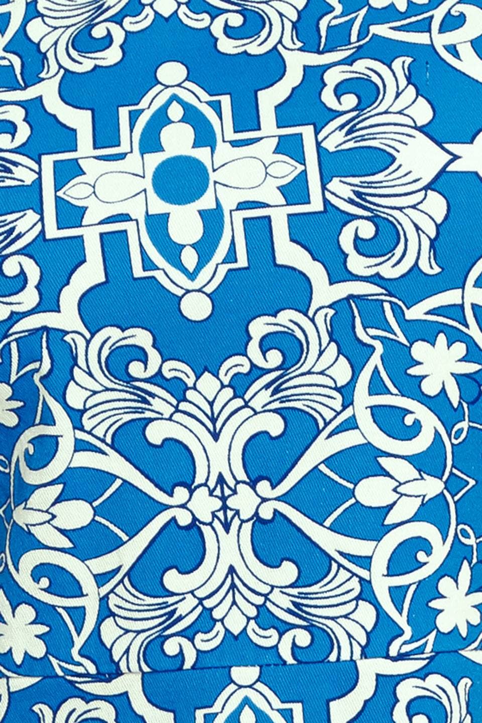 Blue print mini dress
