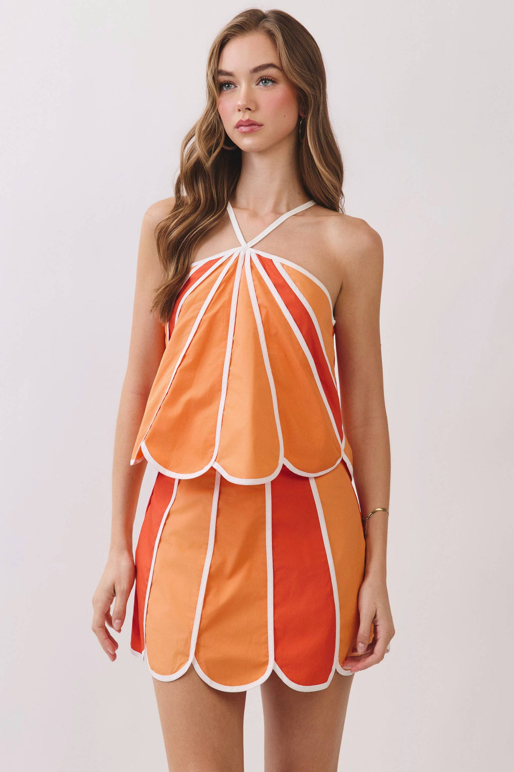 UTRGV Scallop Hem Mini Skirt