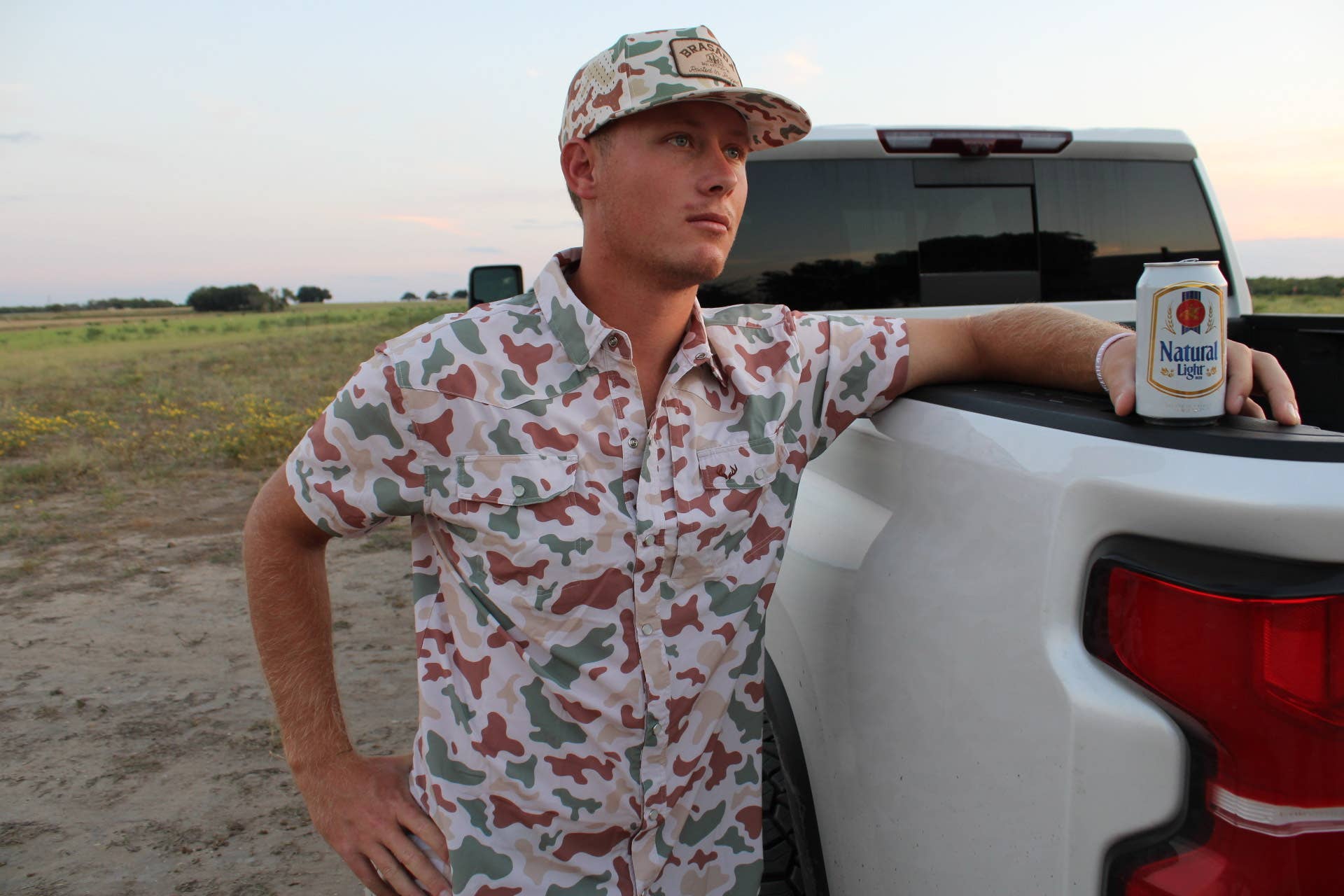 Short Sleeve Camo Pearl Snap