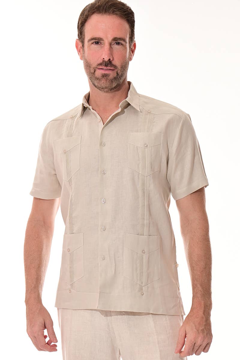Men's Guayabera Linen Shirt
