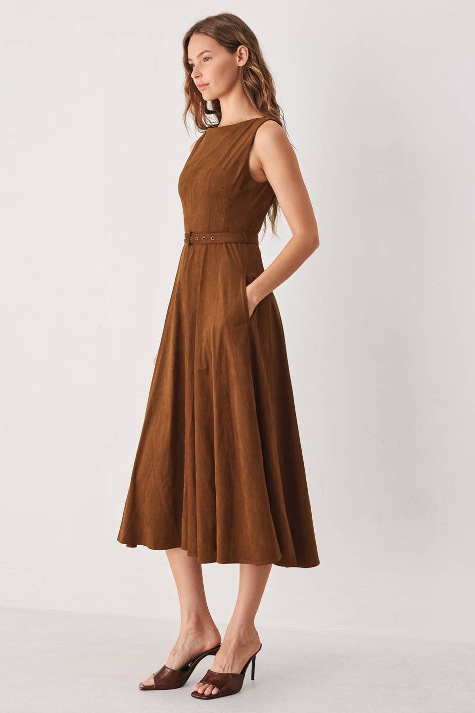 Stepping Into Fall Midi Dress