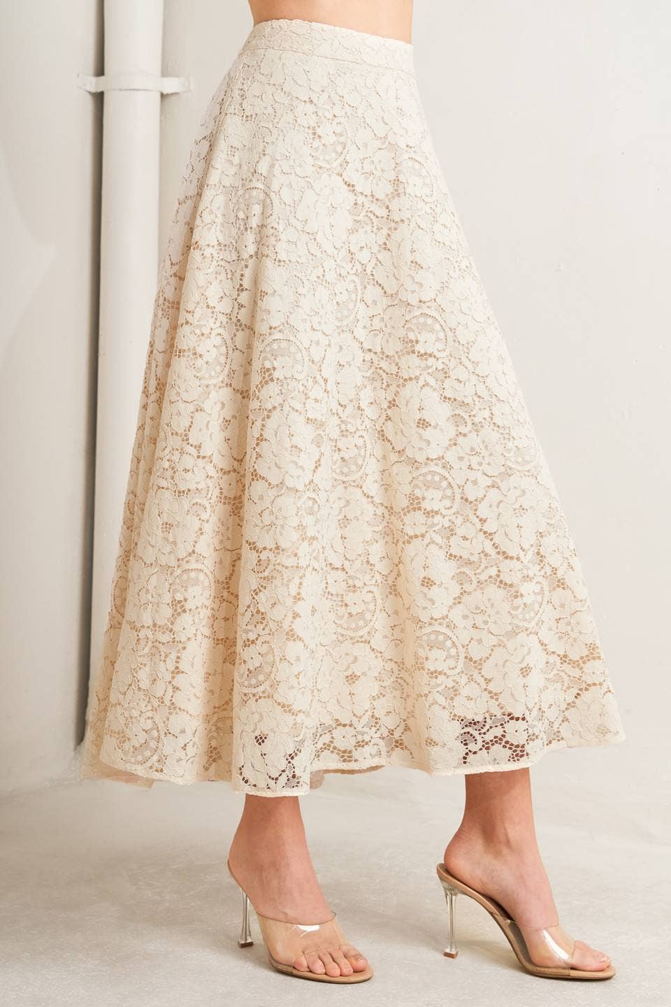 Lace Midi Skirt