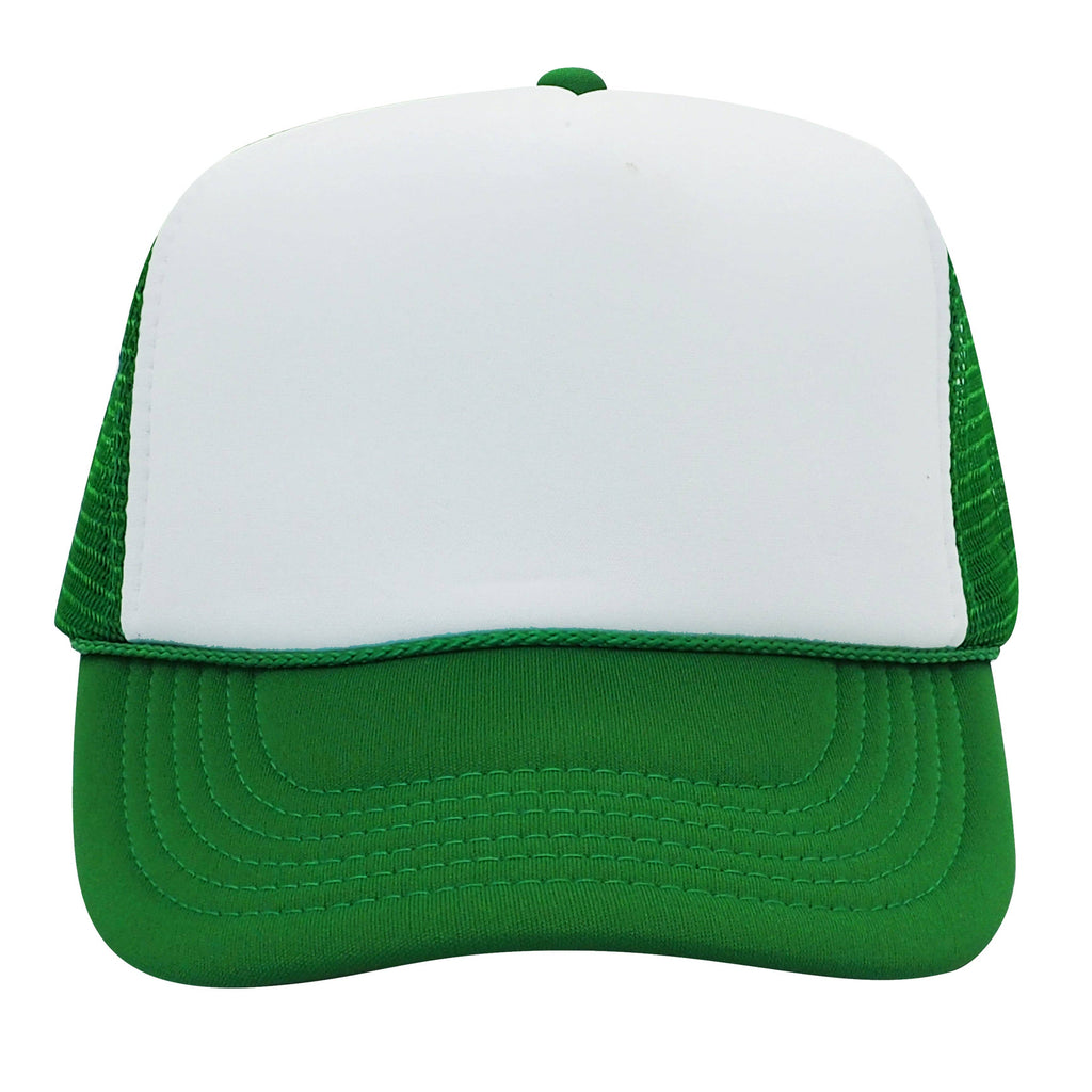 Nissun Foam Trucker Hat, 5 Panel Mesh Cap, Two Tone Colors - SPC