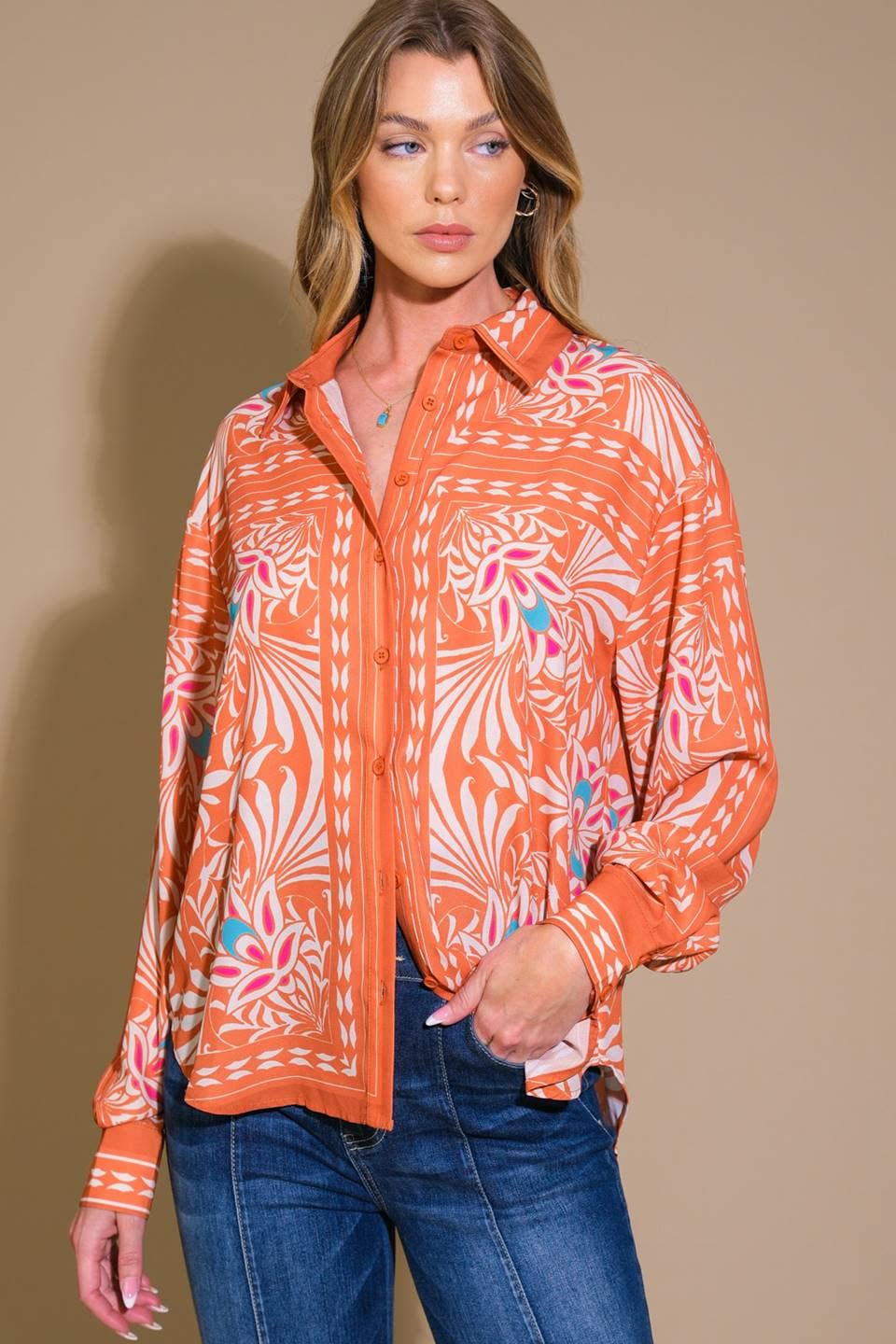 Orange Bliss Long sleeve Top